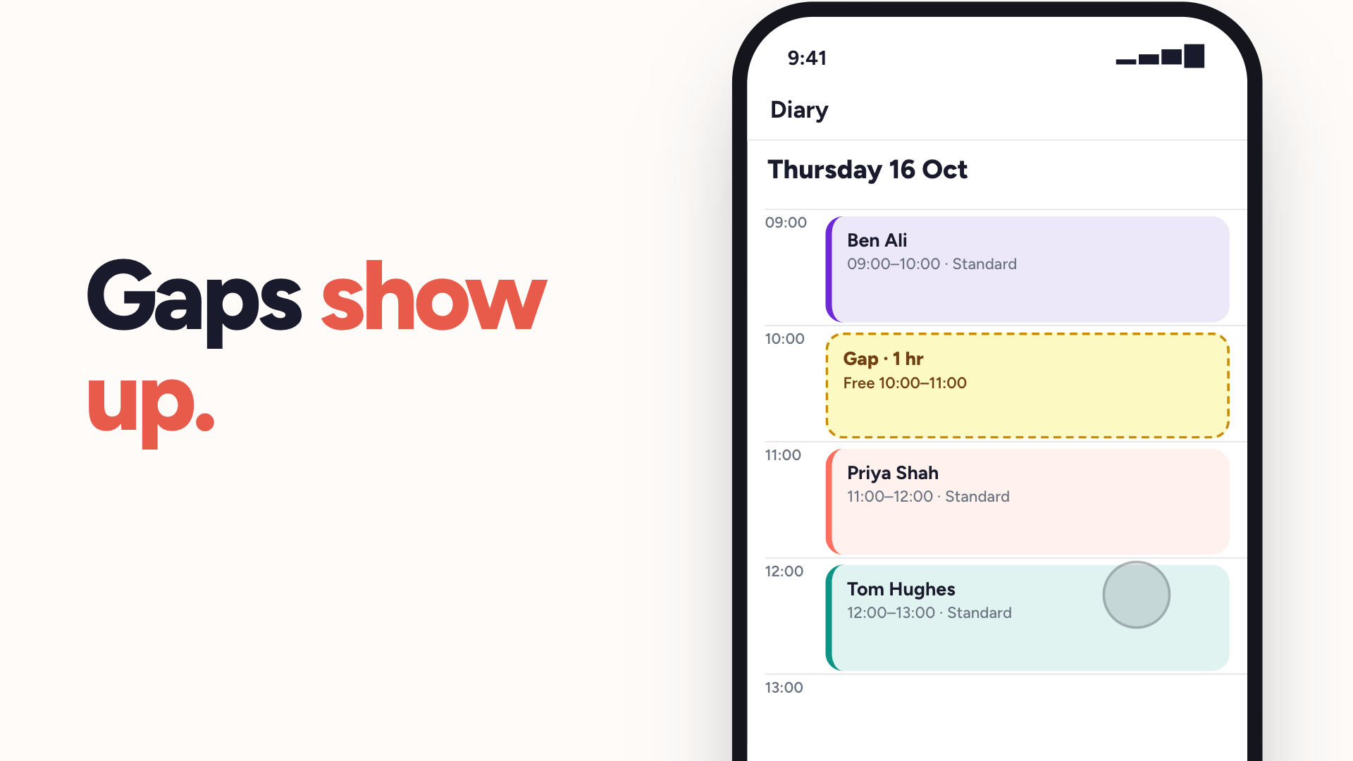 Lesson gap alerts demo preview