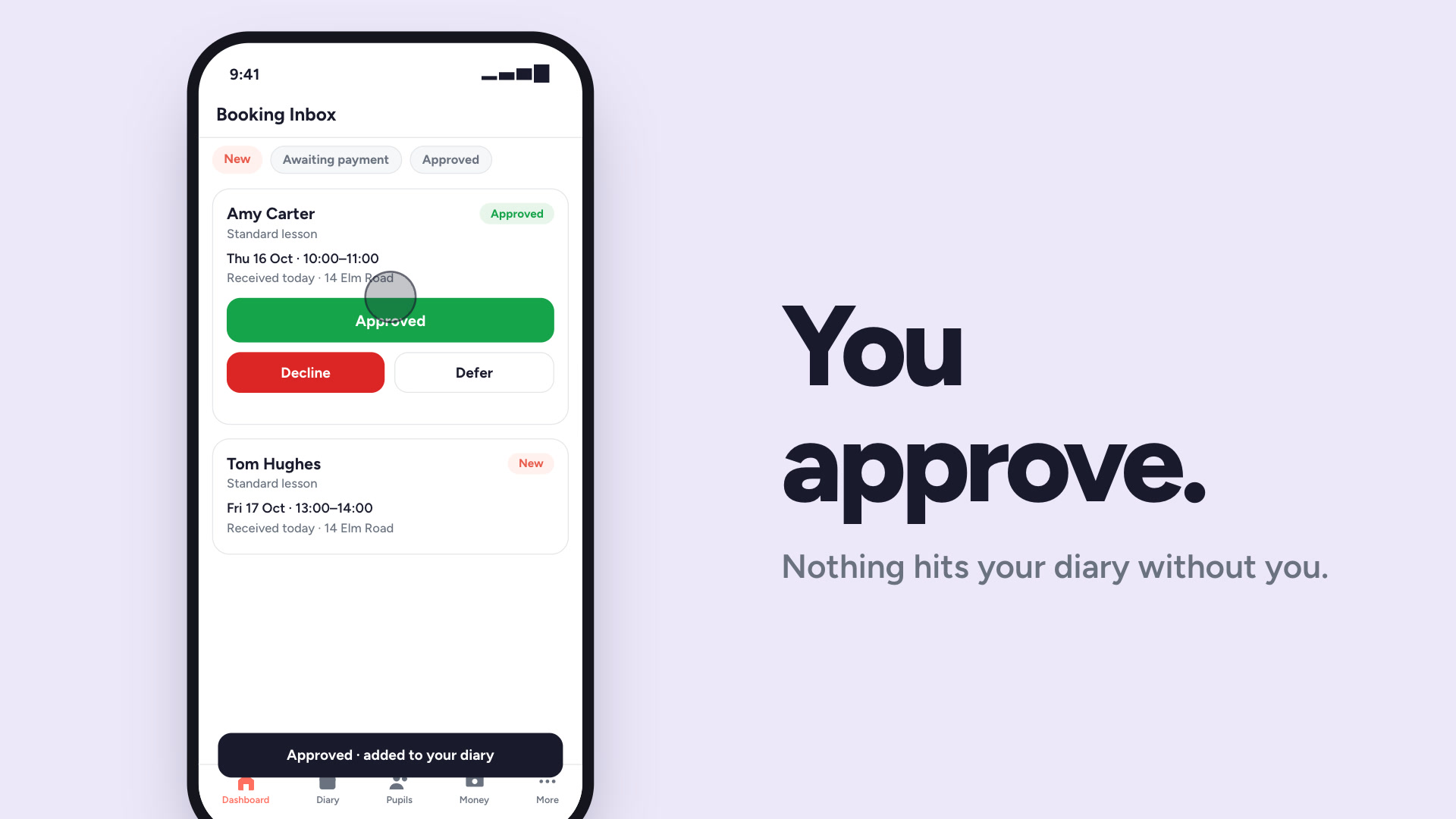 Online booking demo preview
